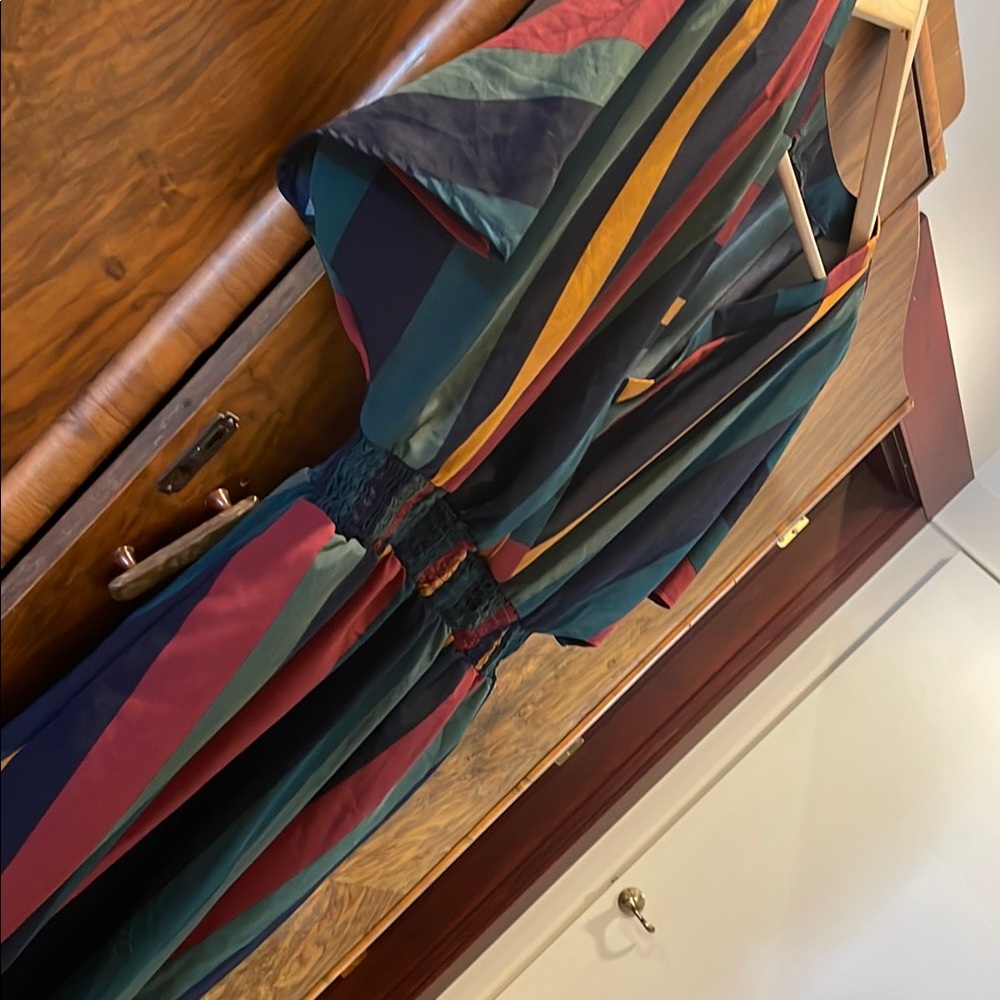 SHEIN Multicolor Striped Midi Dress